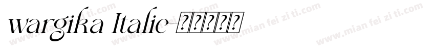 wargika Italic字体转换